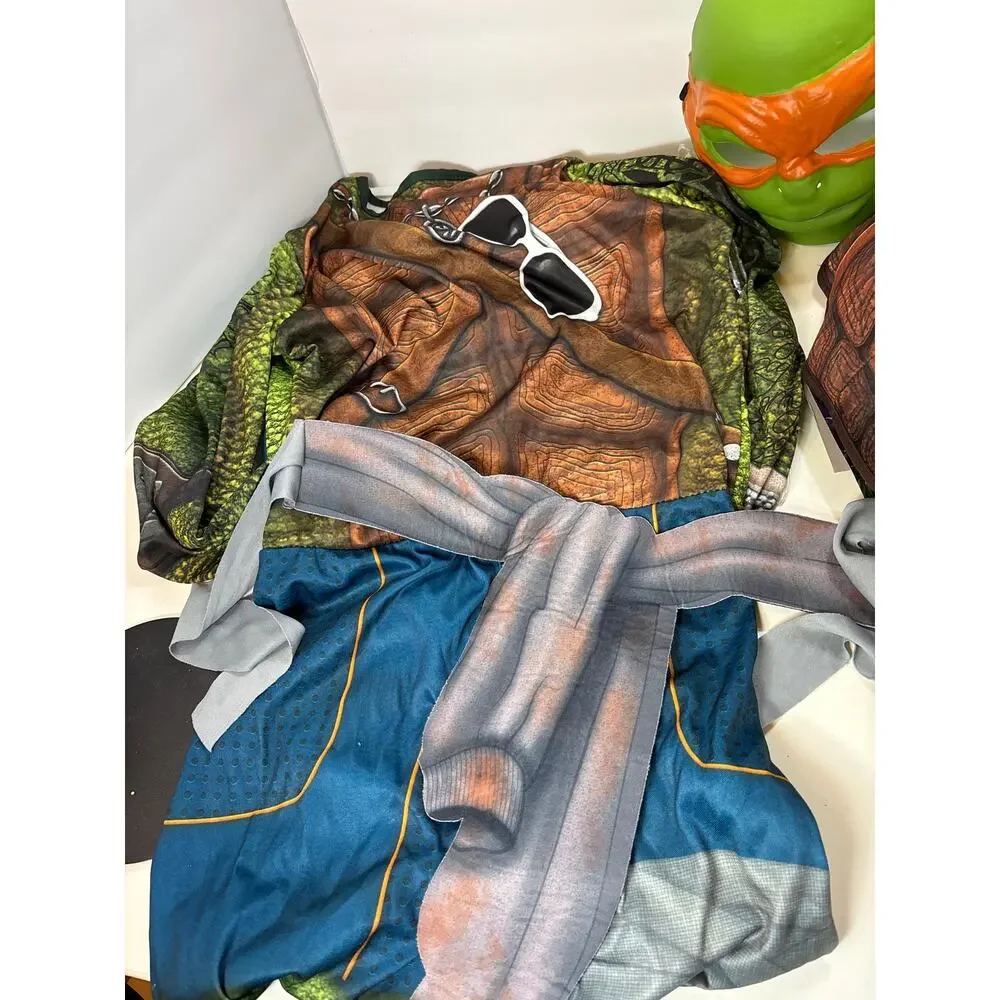 Teenage Mutant Ninja Turtles Michelangelo Boys Costume Mask Nickelodeon Size L